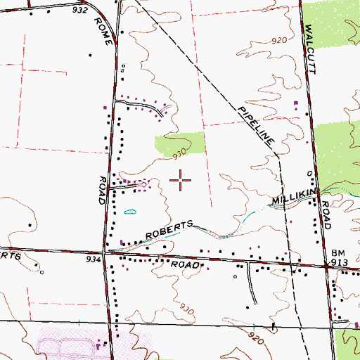 Topographic Map of Westwind, OH
