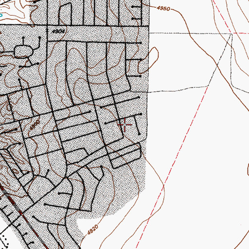 Topographic Map of City of Rio Communities, NM
