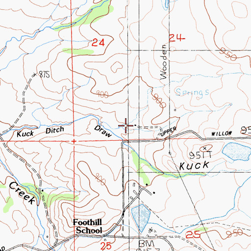 Topographic Map of Sylva, CA