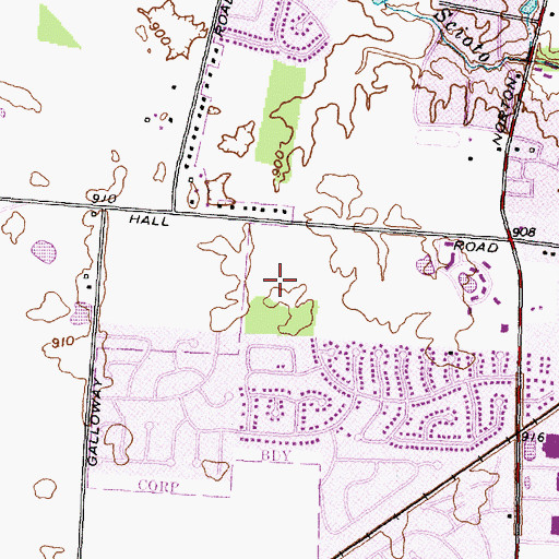 Topographic Map of Epernay, OH