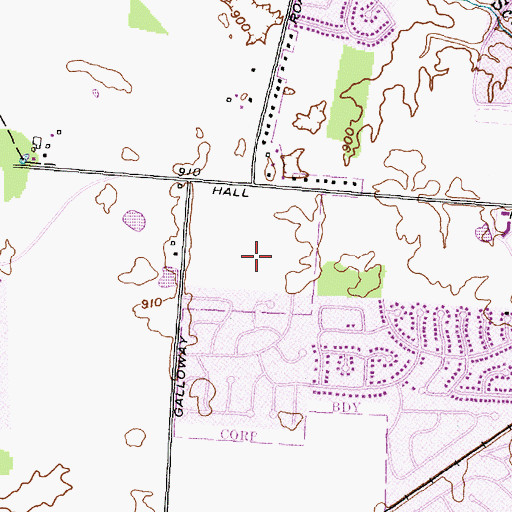 Topographic Map of Halloway, OH