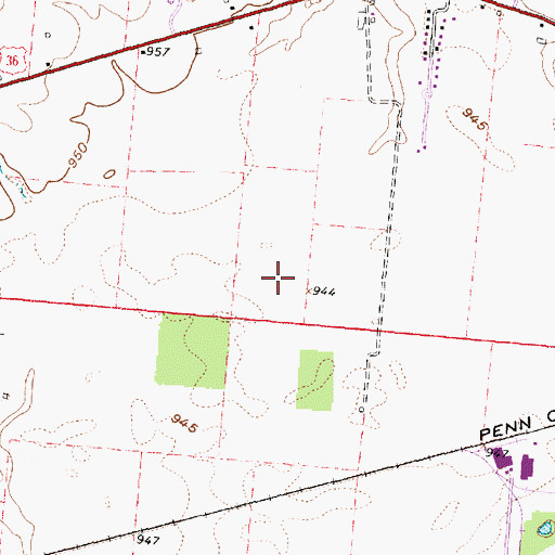 Topographic Map of Adalee Park, OH