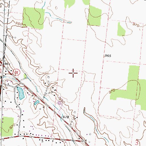 Topographic Map of Lantern Chase, OH
