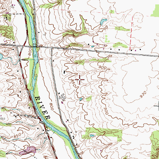 Topographic Map of Olentangy Falls, OH