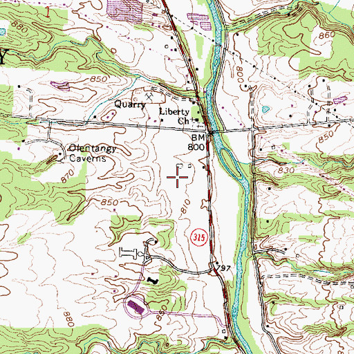 Topographic Map of Trails End, OH