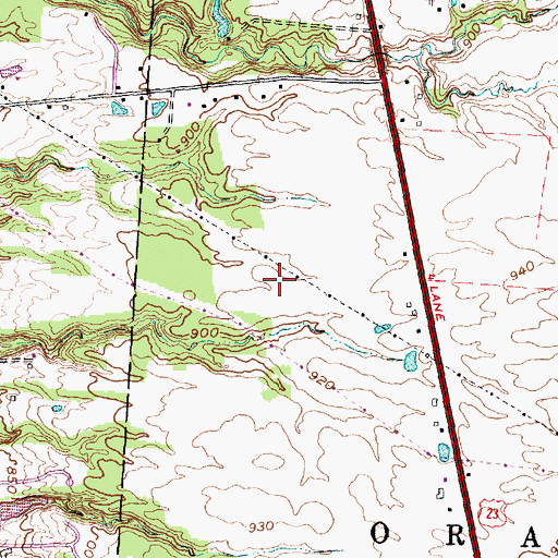 Topographic Map of Village At North Falls, OH