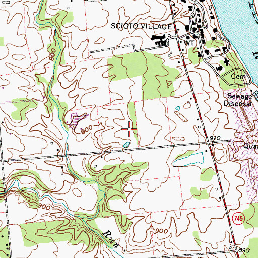 Topographic Map of Whisper Trace, OH