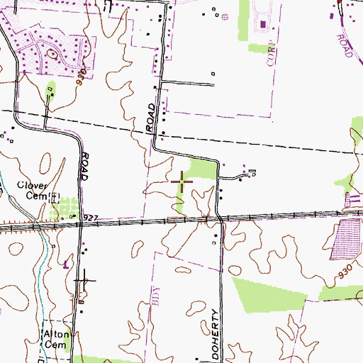 Topographic Map of Thornapple Highlands, OH