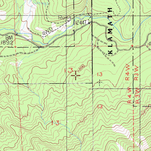 Topographic Map of Old Schmidt Sawmill, CA