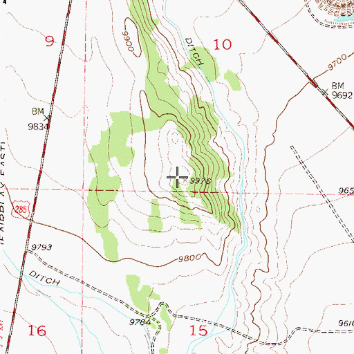 Topographic Map of Meier Ridge, CO