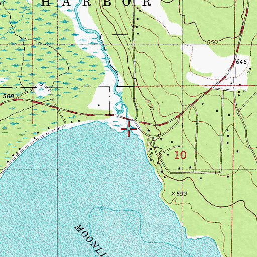 Topographic Map of Rieboldt Creek, WI