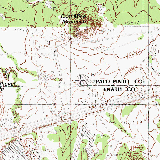 Topographic Map of Gordon Lake, TX