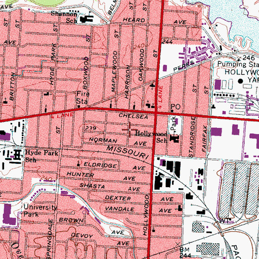Topographic Map of Commissioner District 7, TN