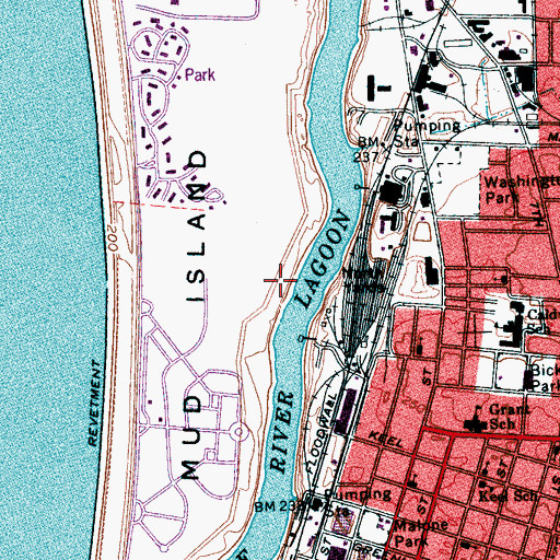 Topographic Map of Commissioner District 8, TN