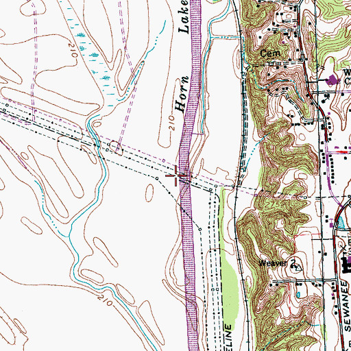 Topographic Map of Commissioner District 11, TN