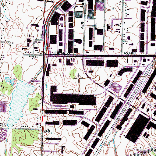 Topographic Map of Commissioner District 12, TN