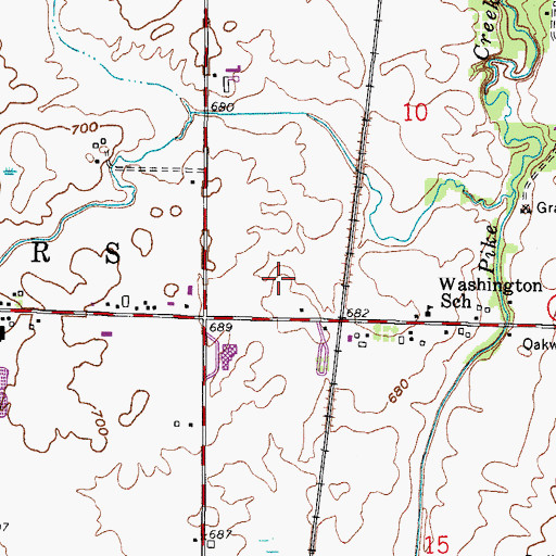 Topographic Map of Village of Somers, WI