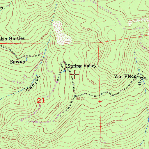 Topographic Map of El Dorado County, CA