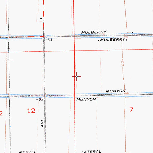 Topographic Map of Imperial County, CA