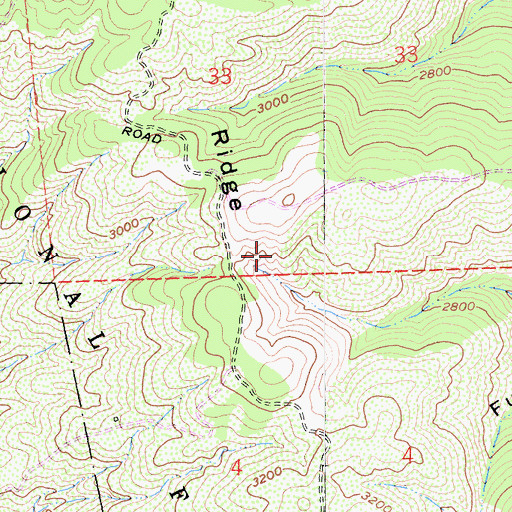Topographic Map of Lake County, CA
