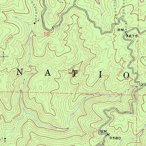 Topographic Map of Mariposa County, CA
