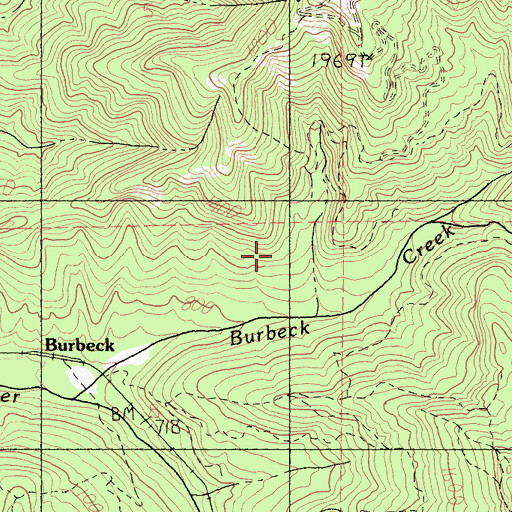 Topographic Map of Mendocino County, CA