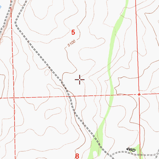 Topographic Map of Modoc County, CA