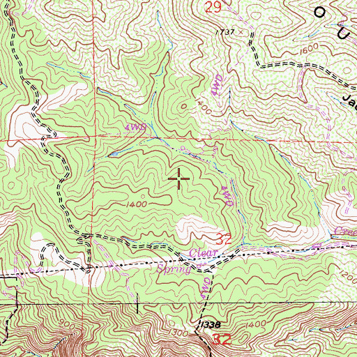 Topographic Map of Napa County, CA