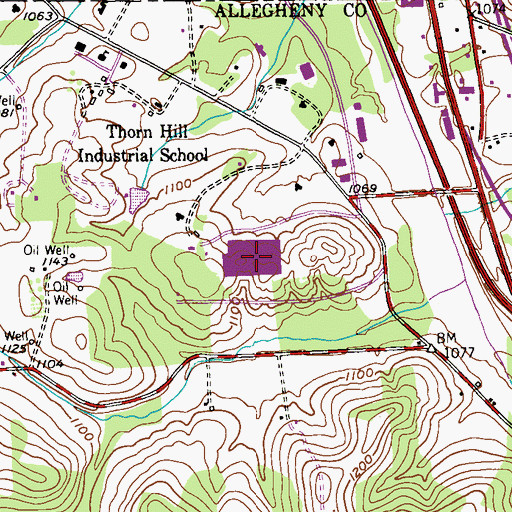 Topographic Map of Network Distribution Center Post Office, PA