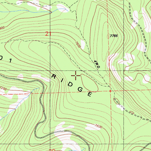 Topographic Map of Sierra County, CA