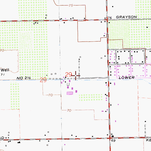 Topographic Map of Stanislaus County, CA