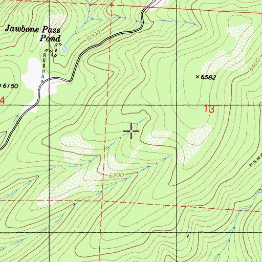 Topographic Map of Tuolumne County, CA