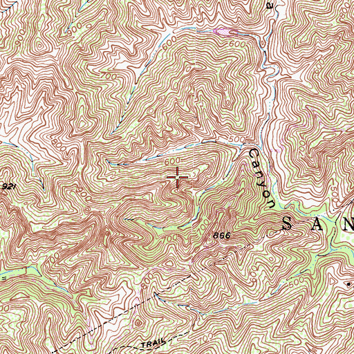Topographic Map of Ventura County, CA