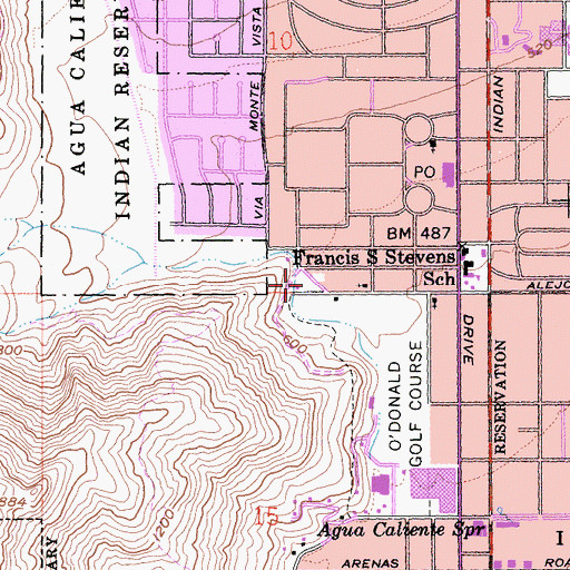 Topographic Map of Welwood Murray Cemetery, CA