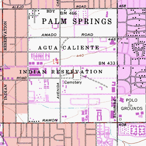 Topographic Map of Jane Augustine Patencio Cemetery, CA
