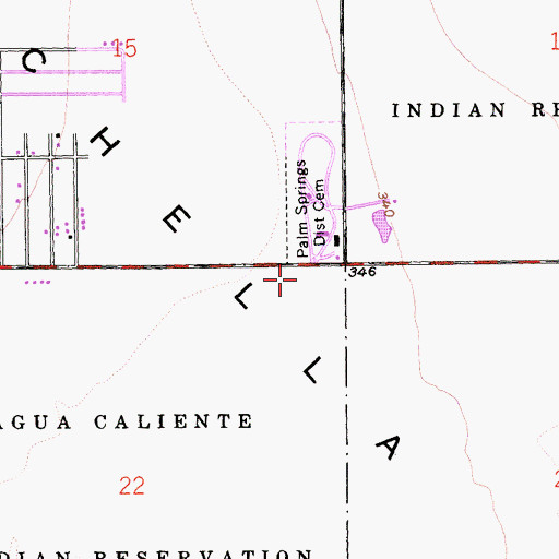 Topographic Map of Forest Lawn Memorial Park, CA
