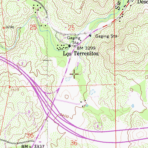 Topographic Map of Ellis Ranch Cemetery, CA