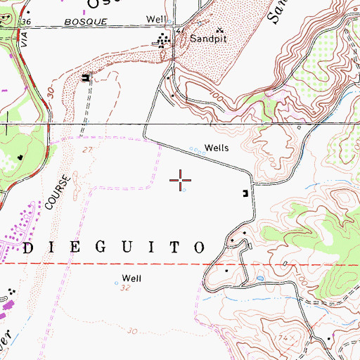 Topographic Map of Church of the Nativity Columbarium, CA