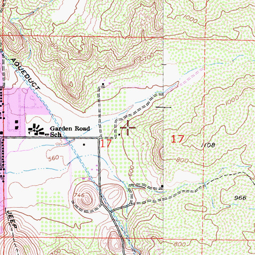 Topographic Map of Smith Pioneer Cemetery, CA