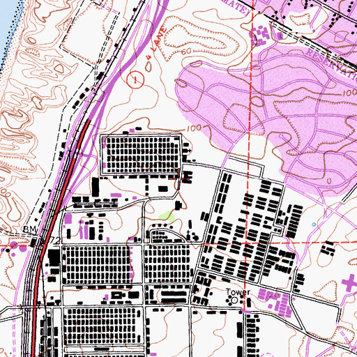 Topographic Map of California Central Coast Veterans Cemetery, CA