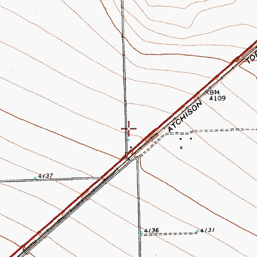 Topographic Map of Memorial Park Cemetery, TX