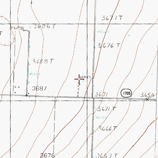 Topographic Map of Sarah Jenkins Plot, TX