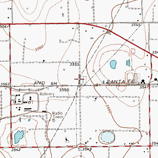 Topographic Map of Hockley County Cemetery, TX