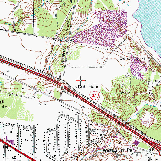 Topographic Map of Coastal Bend Veterans Cemetery, TX