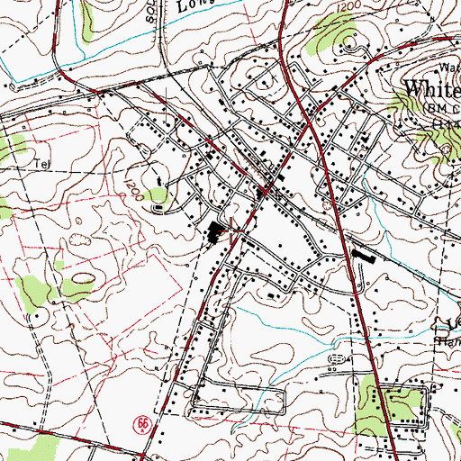 Topographic Map of White Pine Post Office, TN