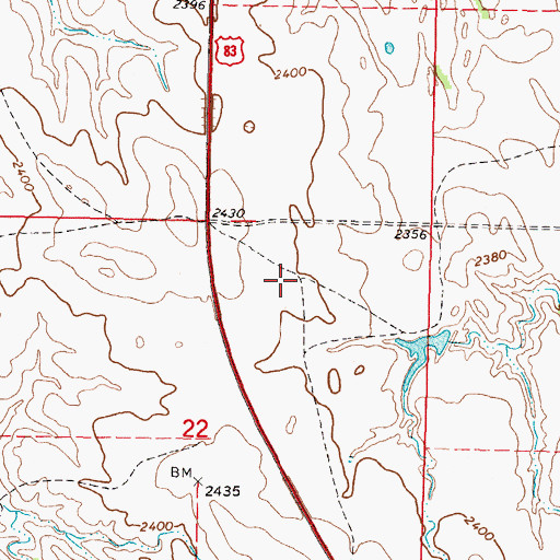 Topographic Map of Sicangu Akicita Owicahe Veterans Cemetery, SD