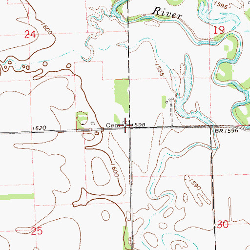 Topographic Map of Kirby Cemetery, SD