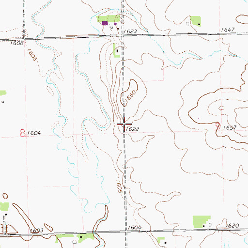 Topographic Map of Scandinavian Lutheran Cemetery, SD