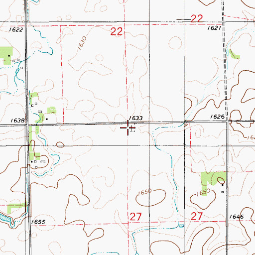 Topographic Map of Jasper Cemetery, SD