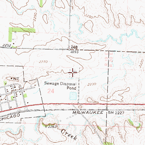 Topographic Map of Morristown Cemetery, SD